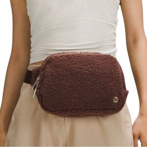 lululemon athletica Chocolate Fleece Crossbody Bag